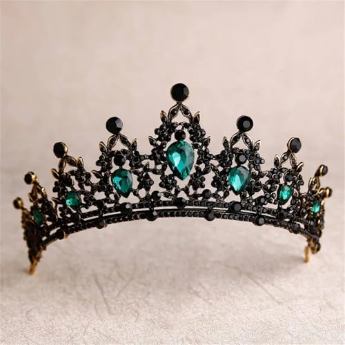 Damen Strass Perlen Brautkrone – Silberfarbene Kristall Diademe Braut Haarbänder Hochzeit Haarschmuck von ZouoYYii