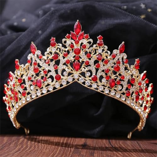 Damen Vintage Kristall Perlen Braut Tiara Krone – Eleganter Haarschmuck Für Hochzeit Und Party von ZouoYYii