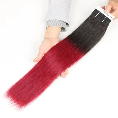 Glattes Echthaar-Webbündel Für Damen – Doppelt Gezogen von ZouoYYii