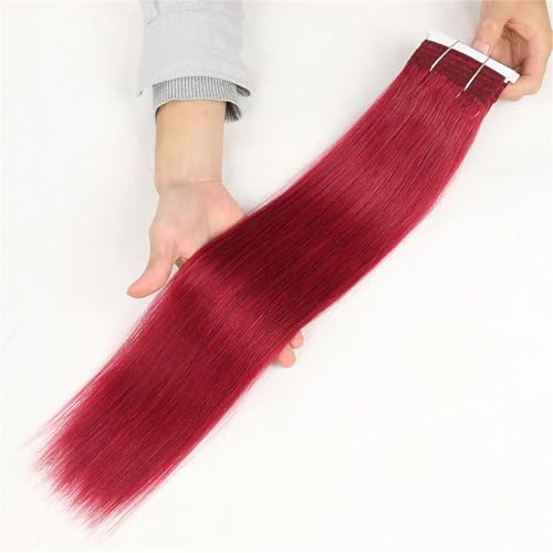 Glattes Echthaar-Webbündel Für Damen – Doppelt Gezogen von ZouoYYii