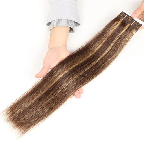 Glattes Echthaar-Webbündel Für Damen – Doppelt Gezogen von ZouoYYii