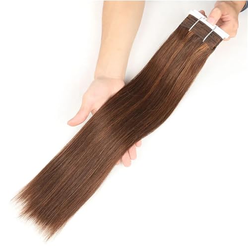 Glattes Echthaar-Webbündel Für Damen – Doppelt Gezogen von ZouoYYii