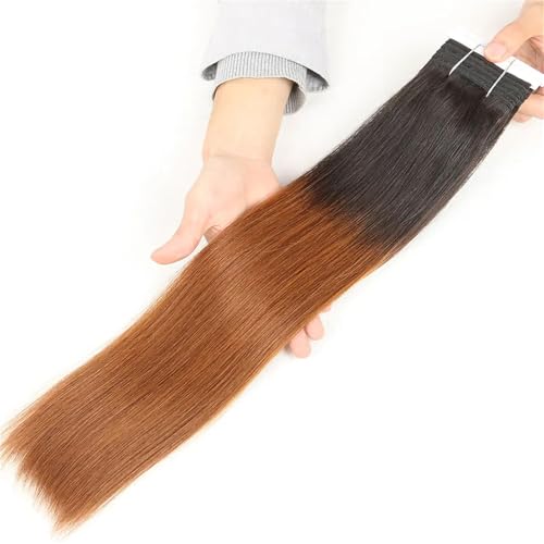 Glattes Echthaar-Webbündel Für Damen – Doppelt Gezogen von ZouoYYii