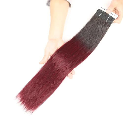 Glattes Echthaar-Webbündel Für Damen – Doppelt Gezogen von ZouoYYii