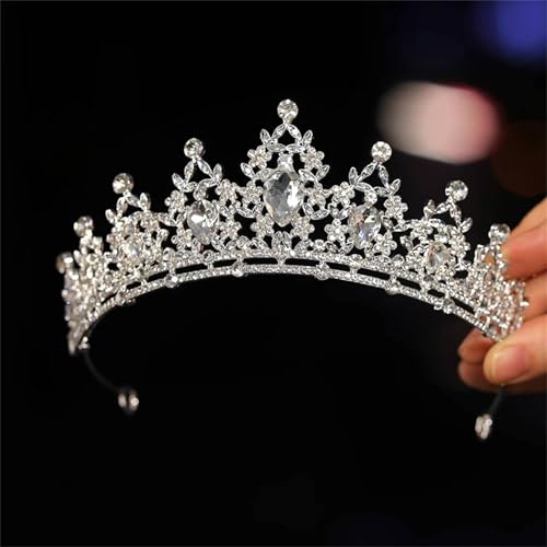 Goldene Brautkrone Für Damen Prinzessinnen-Tiara Mit Strasssteinen Für Hochzeit, Abschlussball Und Geburtstag von ZouoYYii