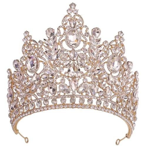Kristall Strass Krone für Braut - Hochzeit Party Tiara Haarschmuck von ZouoYYii