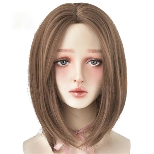 Kurze Synthetische Perücke Für Mädchen – Natürliche Perücke Für Den Alltag Mit Pony von ZouoYYii