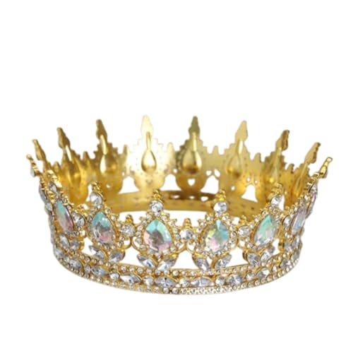 Strass Kristall Tiara Krone - Funkelnde runde Königin Prinzessin Kopfschmuck für Hochzeit Strass Kristall Tiara Krone - Funkelnde runde Königin Prinzessin Kopfschmuck für Hochzeit von ZouoYYii