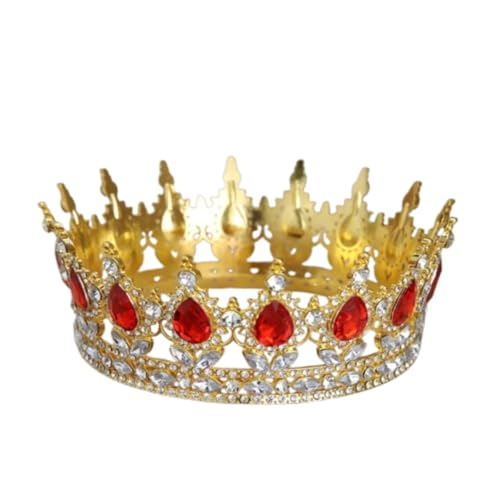 Strass Kristall Tiara Krone - Funkelnde runde Königin Prinzessin Kopfschmuck für Hochzeit von ZouoYYii