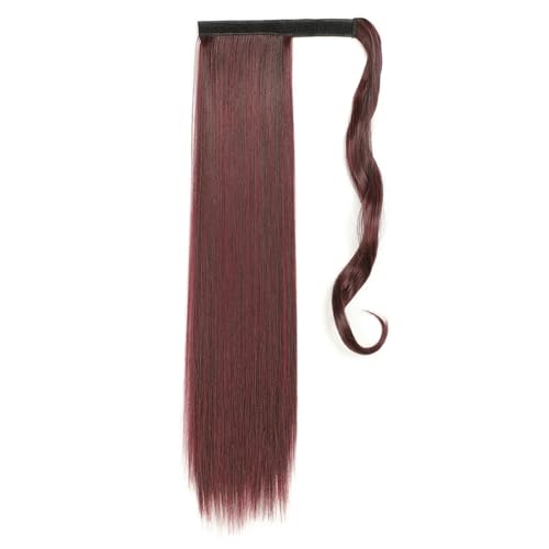 Synthetischer Pferdeschwanz Für Damen (55 Cm) – Glatter Clip-In-Haarteil Mit Haarnadeln von ZouoYYii