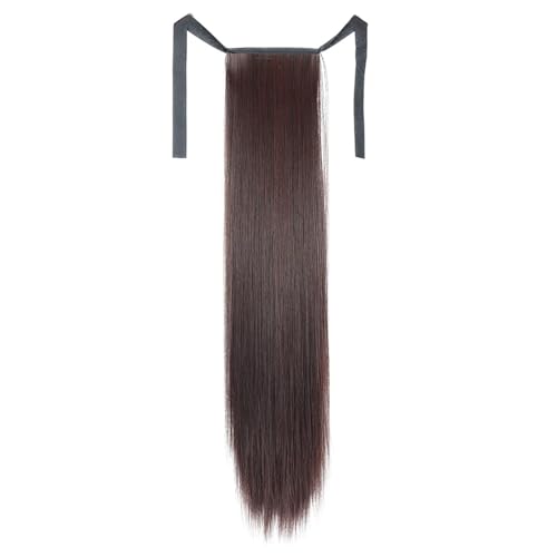 Synthetischer Pferdeschwanz Für Damen (55 Cm) – Glatter Clip-In-Haarteil Mit Haarnadeln von ZouoYYii