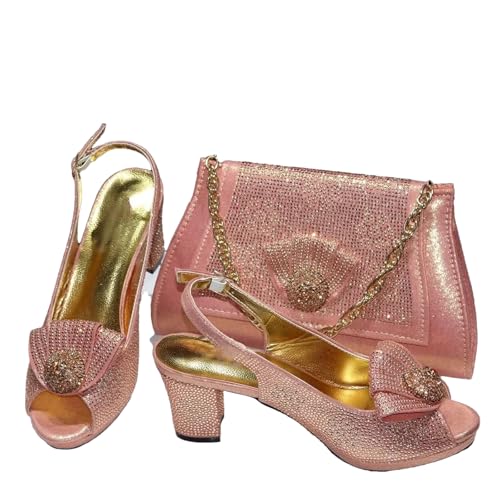 ZouoYYii Damen Hochzeit Schuhe und Tasche Set - Full Diamond Decoration mit Metallverschluss Clutch, Eee2, 40.5 EU ZouoYYii Damen Hochzeit Schuhe und Tasche Set - Full Diamond Decoration mit Metallverschluss Clutch, Eee2, 40.5 EU von ZouoYYii