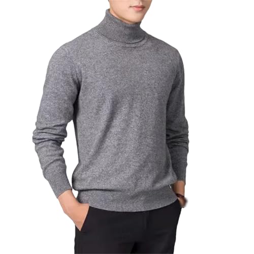 ZouoYYii Herbst Winter Kaschmir Pullover Männer Pullover Halb Hohen Kragen Weiche Warme Pullover Gestrickte Pullover Männlich Jumper von ZouoYYii