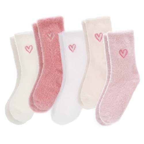 Zourglow Kuschelsocken Damen, 5 Paar Flauschige Kuschel Socken, Elastizität Antiruschsocken, Größen 36-42, Dicke Warme Bettsocken Winter Haussocken für Frauen Zourglow Kuschelsocken Damen, 5 Paar Flauschige Kuschel Socken, Elastizität Antiruschsocken, Größen 36-42, Dicke Warme Bettsocken Winter Haussocken für Frauen von Zourglow