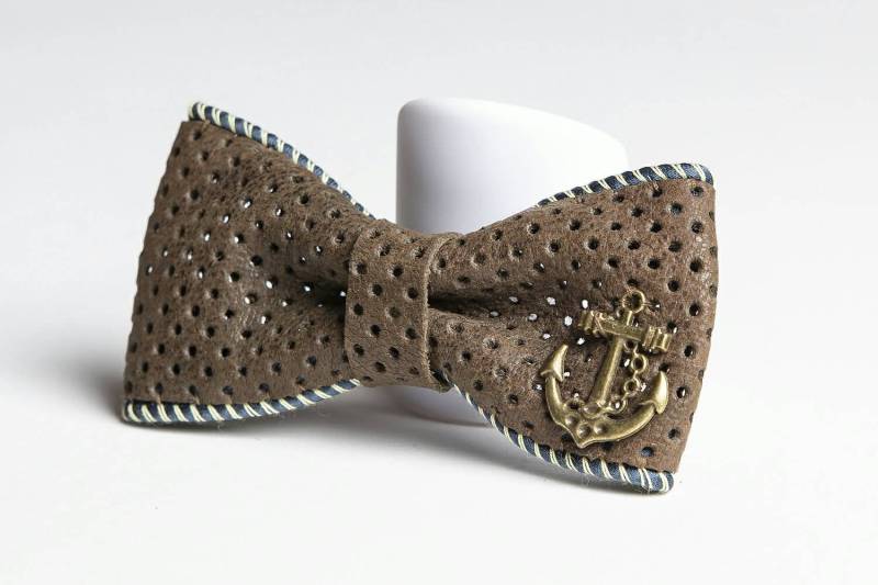 Knoten Schmetterling Leder/Bow Tie Leather Knoten Schmetterling Leder/Bow Tie Leather von ZouzPap