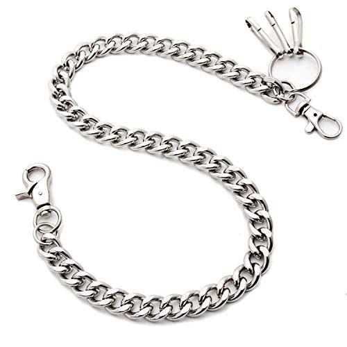 ZOYLINK Panzerkette Hosenkette Schlüsselkette Kette Wallet Chain Geldbörse Kette Geldbeutelkette Punk kette Bikerkette von ZOYLINK