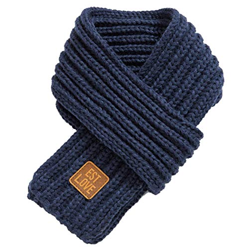 ZOYLINK Kinder Gestrickter Schal Normallack Einfacher Warmer Winter Schal für Jungen Mädchen von ZOYLINK