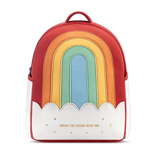 Zoyzoii Baby Kleinkind Rucksäcke Kindergarten Vorschule Rucksack Kinder Schultasche Mädchen Jungen Wasserdichte Kinder Rucksäcke Kindergarten Regenbogen Tasche von Zoyzoii