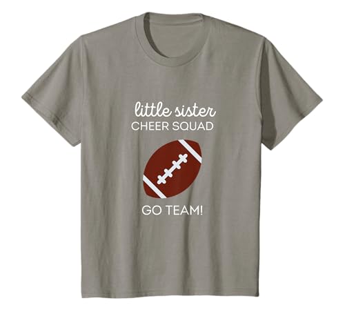 Kinder Little Sister Cheer Squad Fußball-T-Shirt T-Shirt Kinder Little Sister Cheer Squad Fußball-T-Shirt T-Shirt von Zozee Kids Tees