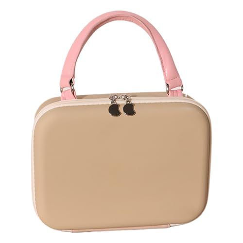 Make-up-Tasche, Kosmetik-Organizer, Make-up-Tasche, tragbare Aufbewahrungslösung, stabile Reise, Fitnessstudio, Büro, Outdoor, ideal für Familie, Freunde, Kollegen, Größe 24 x 8 x 18 cm, Khaki Make-up-Tasche, Kosmetik-Organizer, Make-up-Tasche, tragbare Aufbewahrungslösung, stabile Reise, Fitnessstudio, Büro, Outdoor, ideal für Familie, Freunde, Kollegen, Größe 24 x 8 x 18 cm, Khaki von Zqkimzi