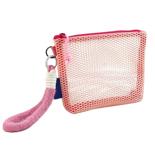Makeup Bag, Makeup Travel Organizer, Aesthetic Clear Cosmetic Net Pocket, Lightweight Toiletry Pouch, Ideal for Daily Use, Car, Gym, Honeymoon, Vacation, and Hiking, Multicolor Makeup Bag, Makeup Travel Organizer, Aesthetic Clear Cosmetic Net Pocket, Lightweight Toiletry Pouch, Ideal for Daily Use, Car, Gym, Honeymoon, Vacation, and Hiking, Multicolor von Zqkimzi