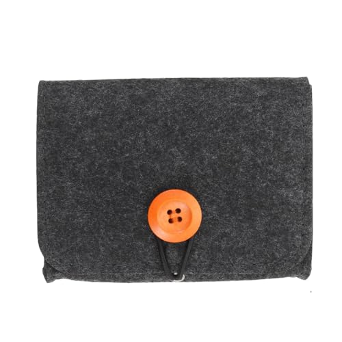 Reise-Hautöl-Etui, tragbare Filztasche und Massageöle, kompakter Aufbewahrungs-Organizer, Seren, Flaschen, leicht, stilvoller Reisebegleiter für Frauen, dunkelgrau, Refer to description, Uni von Zqkimzi
