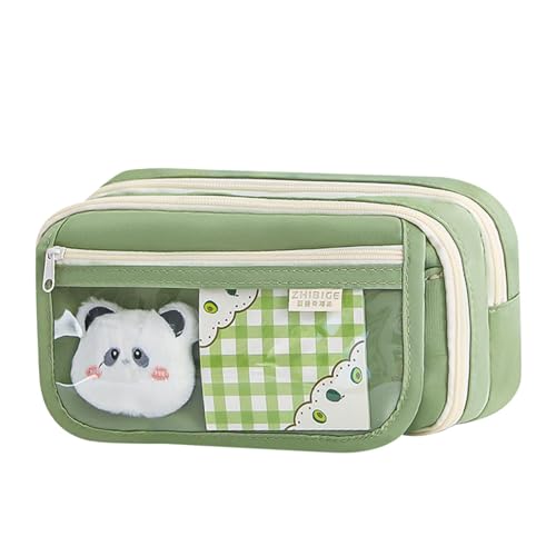 Zqkimzi Panda-Federmäppchen, große Kapazität, Schreibwaren-Stiftaufbewahrung, Reißverschluss, Federmäppchen mit Fächern, tragbare Bleistiftbox, Bleistift-Organizer-Tasche für Bleistifte, Stifte, Zqkimzi Panda-Federmäppchen, große Kapazität, Schreibwaren-Stiftaufbewahrung, Reißverschluss, Federmäppchen mit Fächern, tragbare Bleistiftbox, Bleistift-Organizer-Tasche für Bleistifte, Stifte, von Zqkimzi
