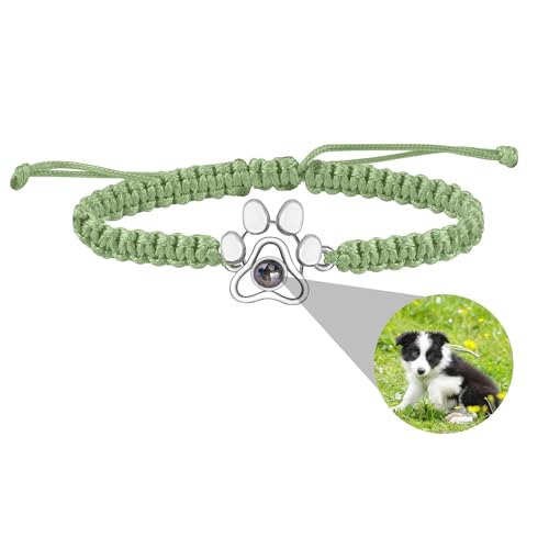 ZqlDDayUP Benutzerdefinierte Bild Armband - Personalisiertes Foto Mit Hund Pfote Projektion im Inneren - Paw Charm Memory Geschenk für Tierliebhaber ZqlDDayUP Benutzerdefinierte Bild Armband - Personalisiertes Foto Mit Hund Pfote Projektion im Inneren - Paw Charm Memory Geschenk für Tierliebhaber von ZqlDDayUP