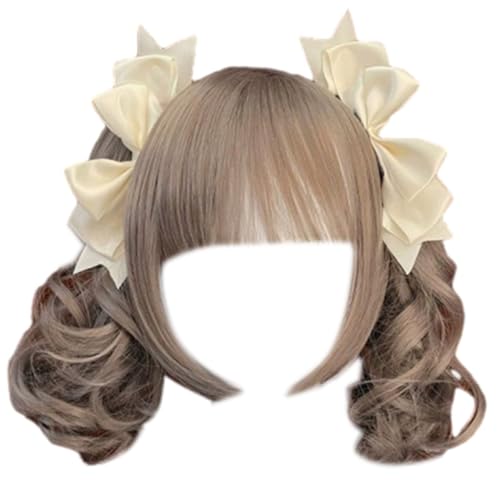 1 Paar Schöne Haarnadel Mit 3D Band Bowknot Schöne Haare Clip Maid Cosplay Frisur Perfekt Für Modeliebhaber von Zqxnt