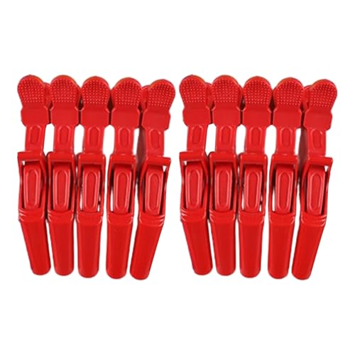 10 Pack Professionelle Haarschläuche Frauen Kunststoff Salon Haarschleife Mit Breiten Zähnen Doppelscharnighaarstyling Accessoire von Zqxnt