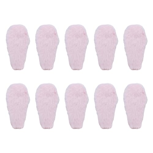 10 Stcs Plüsch Kaninchenohren Für Hair Clip Handgefertigt Trendy Cartoon Pelzige Kopfbedeckung Dekorative Haare Barrettes von Zqxnt