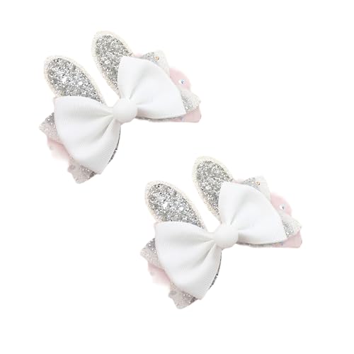2Pack Kaninchen Formen Haare Barrettes Luxuriöser Kinder Haarnadel Cartoon Haarclip Für Mädchenschule Und Feierlichkeiten von Zqxnt