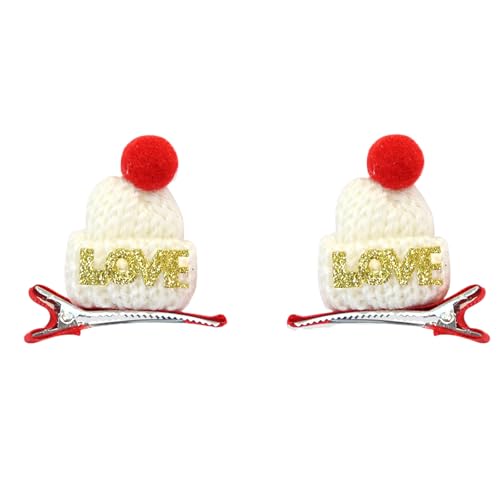 2pcs Einfache Temperament Haarnadeln Winter Bobbles Haarclip Antiskid Barrettes Haarzubehör von Zqxnt