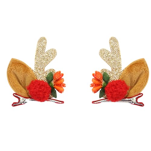 2pcs Einfache Temperament Haarnadeln Winter Bobbles Haarclip Antiskid Barrettes Haarzubehör von Zqxnt