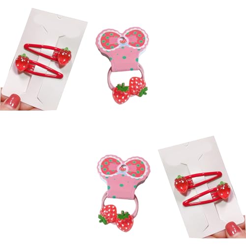 Adorkable Strawberry Hair Clip Schöne Haarkrawatte Glitzernde Haarnadel Barrettes Für Mädchen 2000er Trend von Zqxnt