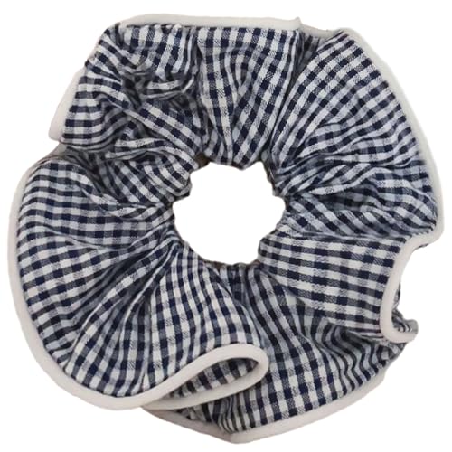 Aufwändige Scheck Haarkrawatte Für Frauen Pferdeschwanzhalter Süßes Scunchies Karierte Haarseile Haarkrawatten Accessoires von Zqxnt