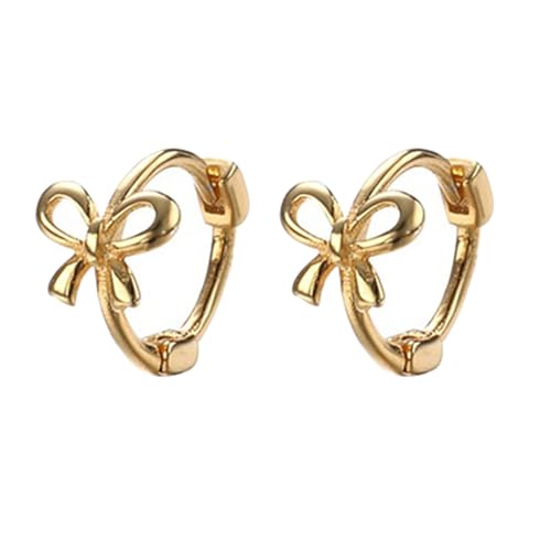 Bowknot Studs Ohrringe Minimalist Ohr Piercing Schmuck Accessoire Stylish Anhänger Schmuck Für Mode Enthusiasten Zierliche Silberzubehör von Zqxnt
