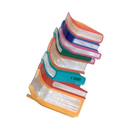 Bunte Buchform Haarklaue Für Frauen Mädchen Lustige Haarklaue Clip Starker Haare Back To School Season Accessoires von Zqxnt