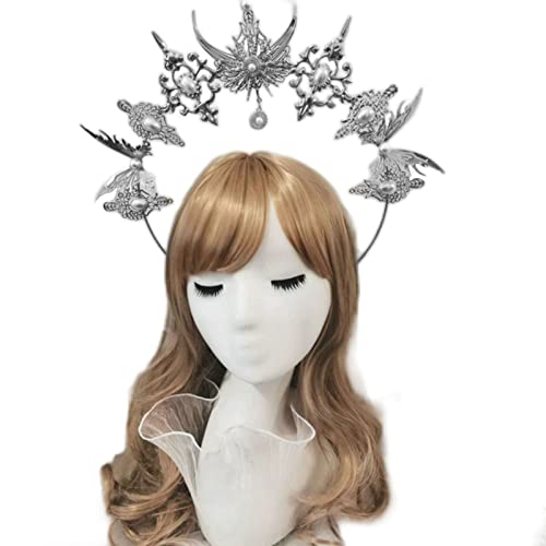 Crown Crown Crown Stirnband Crown Kopfstück Cosplay Foto Requisiten von Zqxnt