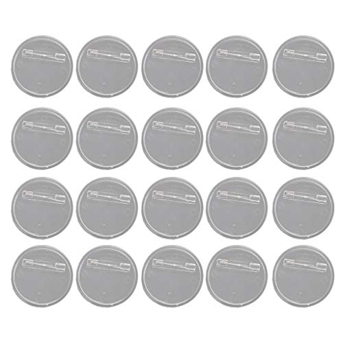 Einfache Emaille Pins 20x/Set Handgefertigtes Acrylround Button Brosche Clear Button Pin Abzeichen Schal Stifte Malerei Handwerk Malerei Handwerk von Zqxnt