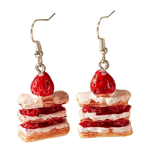 Einzigartige Erdbeerkuchenohrringe Stylish Food Drop Ohrring Accessoire Elegante Ohrbedeckungsschmuck Handgefertigtes Schmuck Geschenk Girls Handgemachte Ohrringe Einzigartige Erdbeerkuchenohrringe Stylish Food Drop Ohrring Accessoire Elegante Ohrbedeckungsschmuck Handgefertigtes Schmuck Geschenk Girls Handgemachte Ohrringe von Zqxnt