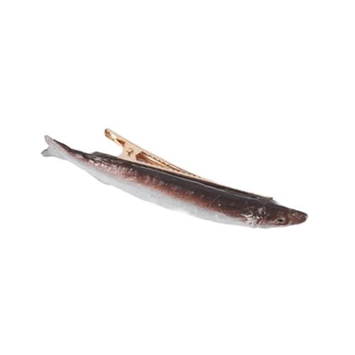 Einzigartige Getrocknete Fischhaarclip 2000s Seitenclip Meeresfrüchte Barrettes Fun Fisch Lustige Coole Foto Requisiten von Zqxnt