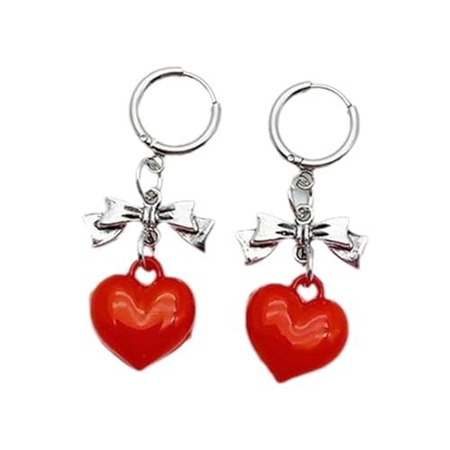 Einzigartige Herz Bowknot Reifen Ohrringe Mode Liebesohrringe Für Frauen Süßes Geschenk Für Sich Selbst Und Besonderes Herz Dangle Ohrringe Einzigartige Herz Bowknot Reifen Ohrringe Mode Liebesohrringe Für Frauen Süßes Geschenk Für Sich Selbst Und Besonderes Herz Dangle Ohrringe von Zqxnt