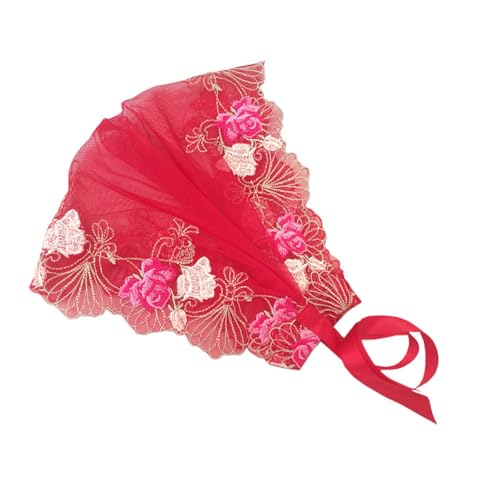 Elegante Bestickte Mantilla Kopfwicke Weiche Haare Haartana Haarstücke Spitzenschal Kopfbedeckung Für Religiöses Gebet von Zqxnt