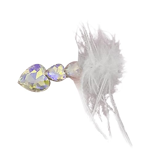 Elegante Federhaarclip Für Brautflapper Kostüm Haarkleid Clip Nebenclip Nicht Schlupfhaarbarrettes von Zqxnt