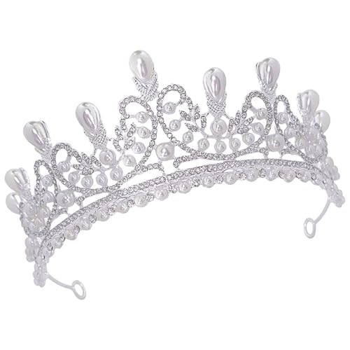 Elegante Kristalle Tiaras Kronen Mit Faux Pearls Raffinierte Brauthochzeit Kopfbedeckung Prinzessin Stirnband Haarzubehör Prinzessin Stirnband Elegante Kristalle Tiaras Kronen Mit Faux Pearls Raffinierte Brauthochzeit Kopfbedeckung Prinzessin Stirnband Haarzubehör Prinzessin Stirnband von Zqxnt