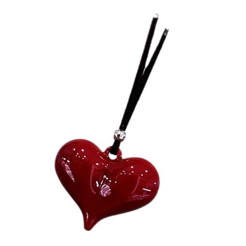 Elegantes Herz Und Bowknot Anhänger Halskette Zartes Bowknot Zauberkettenkette Harzharz Textur Für Lässige Oder Party Verschleiß Weibliches Accessoire von Zqxnt