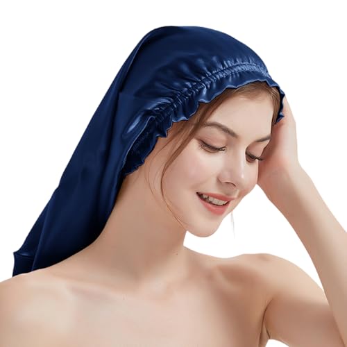 Feuchtigkeitsdochts Seidenhut Langer Röhrchen Schlafender Antiskid Seiden Nachthut Atmungsaktiv von Zqxnt