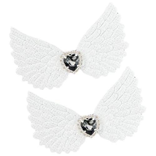 Flügel Haarnadel Süße Herzhaarclip Glitzerte Elegante 2000er Jahre Trend Herz Bündel Kopfbedeckung Süßer Balletcore Trend Flügel Haarnadel Süße Herzhaarclip Glitzerte Elegante 2000er Jahre Trend Herz Bündel Kopfbedeckung Süßer Balletcore Trend von Zqxnt