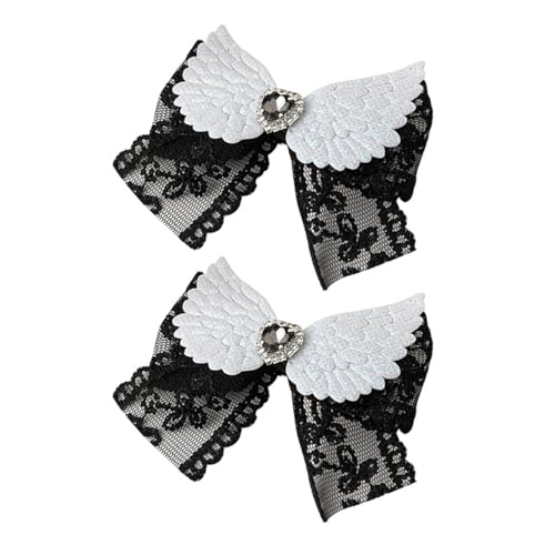 Flügelhaarnadel Herzkinder Haare Clip Elegant 2000er Trend Bögen Bündel Kopfbedeckung Süß Balletcore von Zqxnt